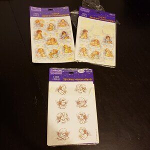 Hallmark Heartline vintage Angel stickers